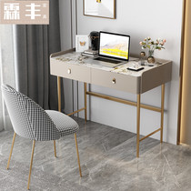 Light Extravagant Rockboard Desk Solid Wood Small Household Type Bookcase Collection Table Ideostyle Inins Learning Table Bedroom Make-up Table