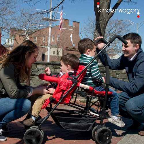 Kinderwagon Детская двойная коляска, тележка для выхода на улицу