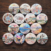 Xiamen University Gulangyu Zengcuo Huandao Road Travel Souvenir Portable Folding Mirror Makeup Mirror Gift