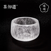 Tea know Shou Jing glass cup Single cup Large master Teacup Kung Fu Tea Frozen roasted tea Single master cup