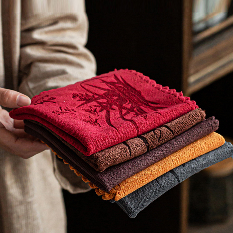 Kunfu Tea Towel High-end Tea Fabric Heating Tea Table TowelTowelTowelTea Table Zen Match Match Tea Pad Accessories