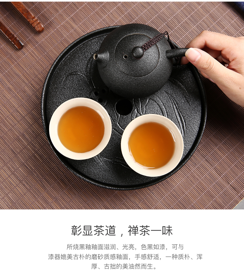 Water storage type dry mercifully stone tea tray ceramic small household contracted sharply stone tea tray was pot of tea tray tea table