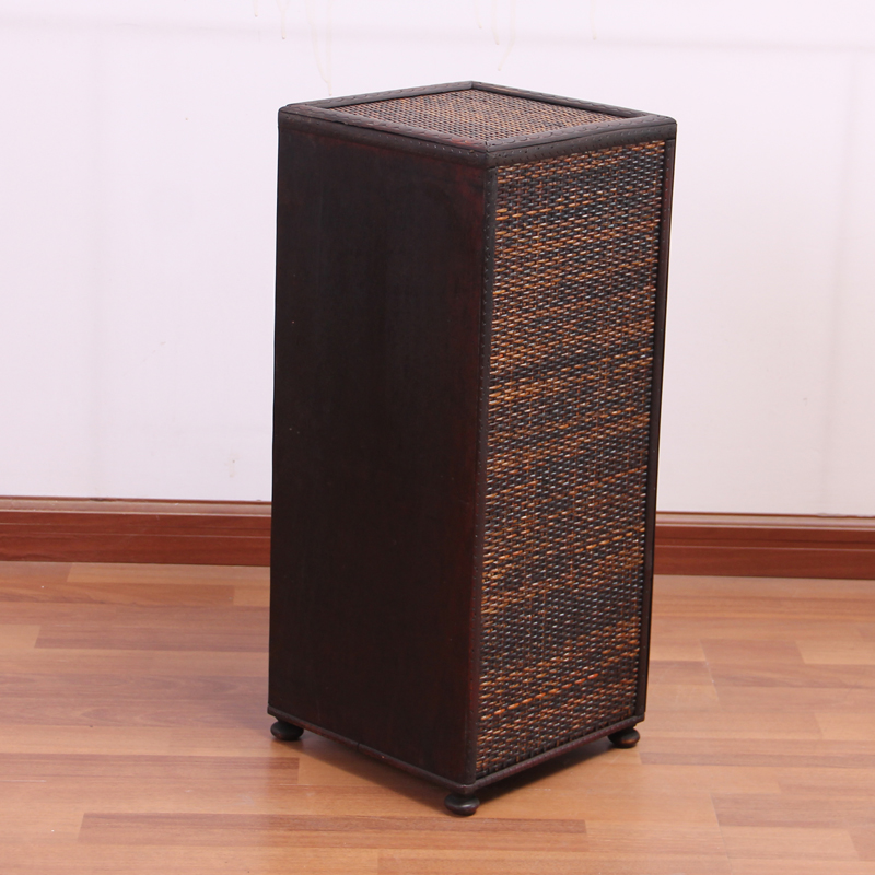 Bamboo tea ark cabinet type tea accessories receive ark side multi - purpose small square table flower electric TaoLu base