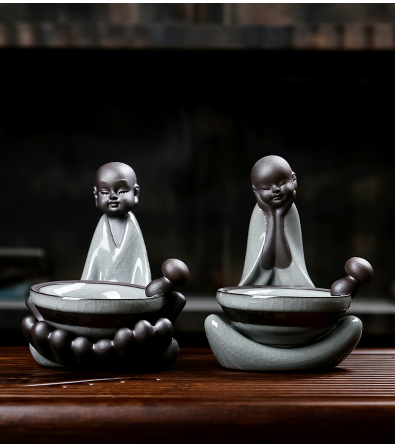 Zen tea sets tea accessories) frame filter creative tea strainer every coarse pottery tea filter tea strainer