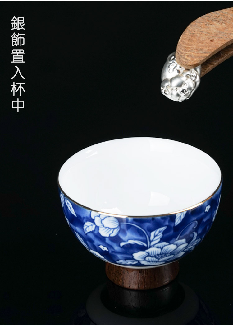 Blue and white porcelain tea set contracted Chinese tea taking of jingdezhen ceramic teapot teacup whole household kunfu tea