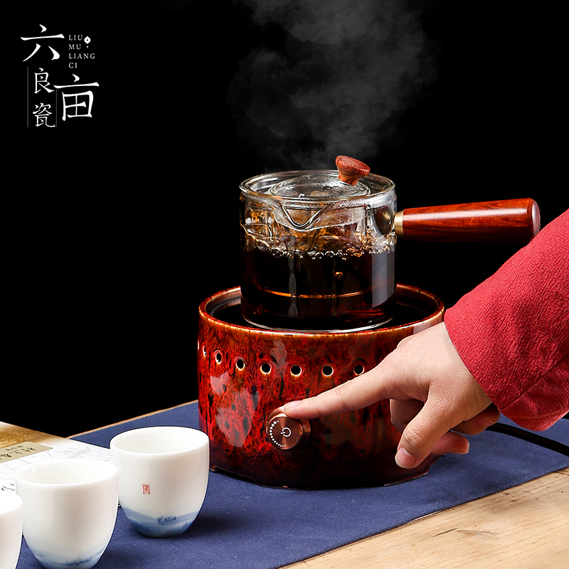 Electric TaoLu tea stove glass pot set to boil tea tea furnace with black and white tea to restore ancient ways small induction cooker light waves