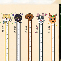 Cartoon body height stickers baby measuring body stickers kindergarten childrens room decoration personality self-adhesive removable wall stickers