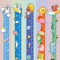 Cartoon cute little animals measuring baby height stickers childrens room bedside background creative decoration self-adhesive wall stickers