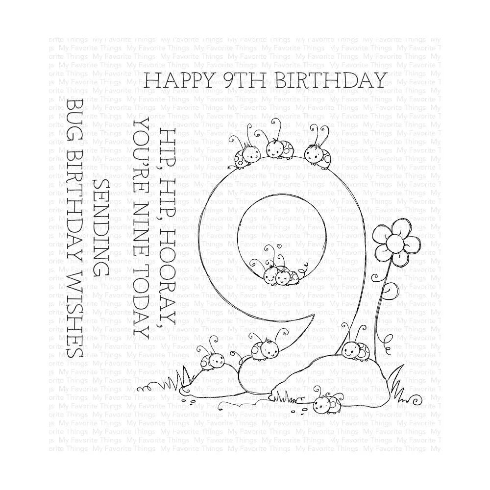 Number Fun 9 Stamps and Metal Cutting Dies Sets for DIY Craf