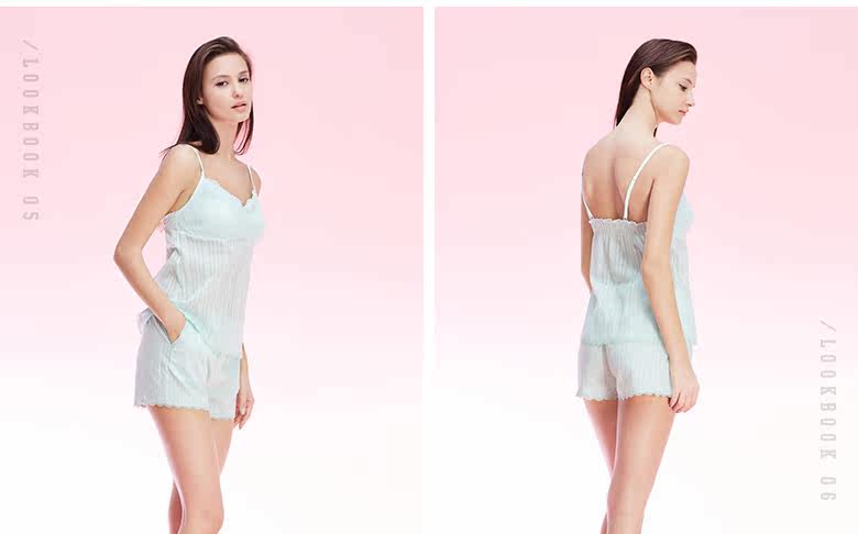 Pyjama pour femme en Coton à sling - Ref 2992855 Image 13