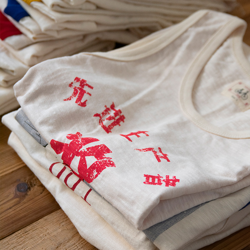 80S Old-Style Unbleached Bamboo Cotton Nostalgic Sports Retro Vest Unisex Loose Fit Advanced Producer T-Shirt