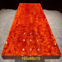 Size: 195 * 88 * 10 ba flower large plate tea table solid wood log table Brazilian flower pear wood tea table desk