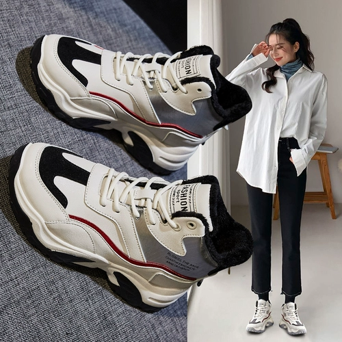 Tide, спортивная зимняя флисовая удерживающая тепло универсальная повседневная обувь для отдыха, популярно в интернете, 2020