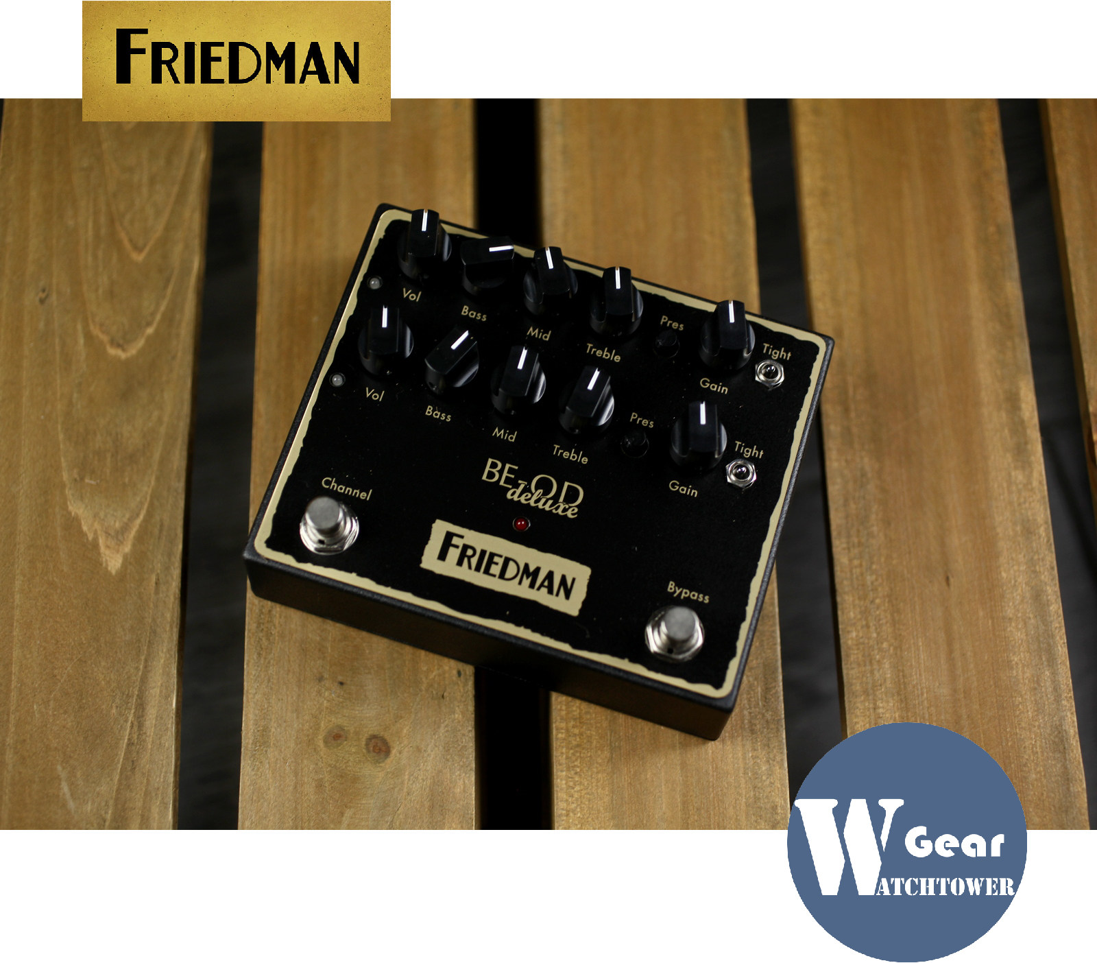 Beauty production Friedman BE-OD Deluxe dual channel overload front stage distortion effectors analog BE100
