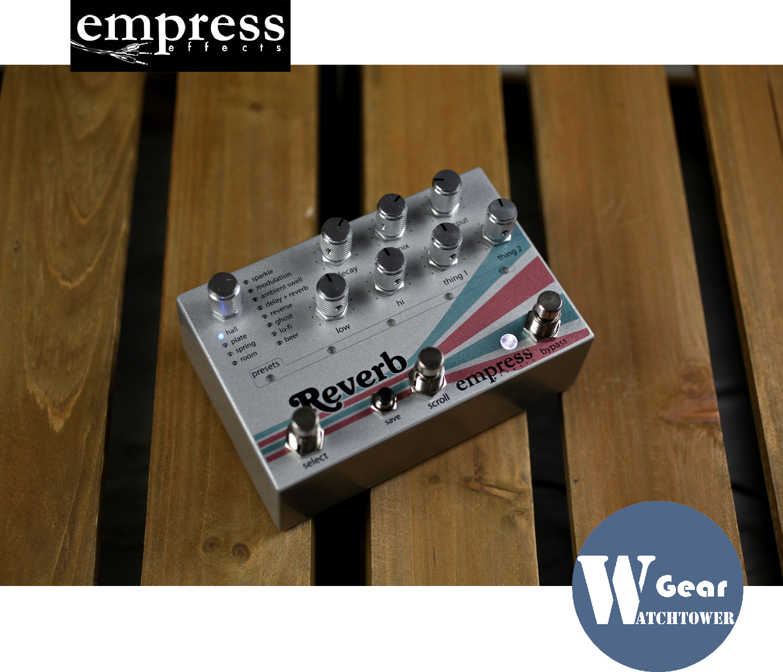 Licensed Empress Reverb multi-mode fever reverb single-block effect device can be stored in SD card
