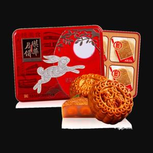 广式散装多口味双黄莲蓉月饼礼盒装