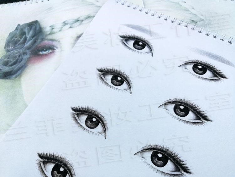 2019 All kinds of video tutorials on paper Send pencil coursebook Makeup learning thrush exercise book Semi-permanent tattoo embroidery