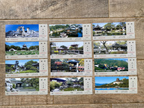 Beijing Railway Bureau Platform Ticket Chinese Famous Garden 12-piece set scenic platform ticket