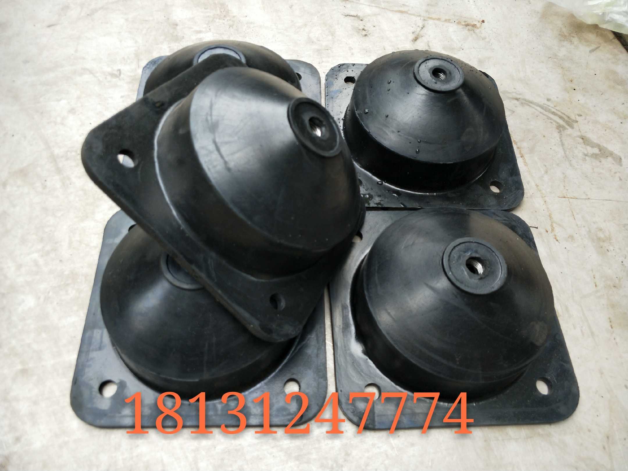 Fan shock absorber 150kg--500kg rubber circular shock absorber square damping shock absorber water pump