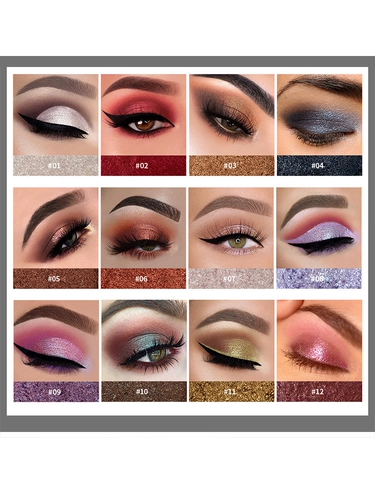 Десять лет старого магазина 12 цветов в европейском и американском макияже латиноамериканская сцена Дети Дети исполняют фиолетовый зеленый, синий, желтый, красный и серебряный