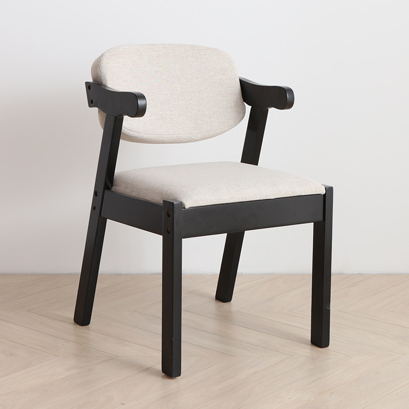 Nordic solid wood desk chair Modern simple home chair Computer chair backrest chair Student study chair Stool with armrest