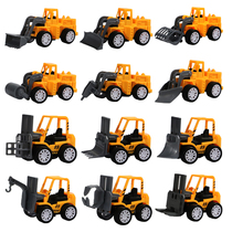 12 excavator mini return car children toy engineering vehicle set children excavator 4-6-12 optional