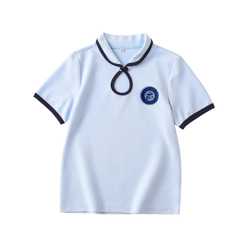 Hefei City Bengbu Road No. 4 Primary School Short-Sleeved School Uniform, Heping East School, Nan Chong City Yilong County Binjiang Primary School Uniform
