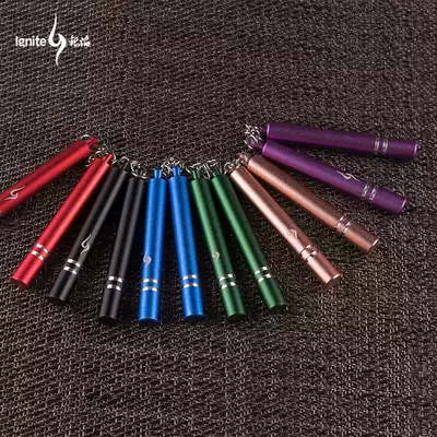 Silver flame mini nunchaku pendant mini nunchaku key chain pendant decoration