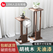  Changyi new Chinese style solid wood flower rack Living room balcony shelf Flower rack Decorative rack Floor-to-ceiling bonsai flower pot rack
