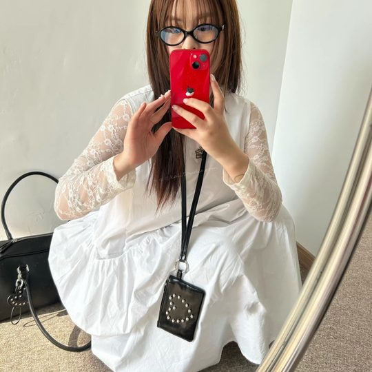 Love Diamant-Nieten-Geldbörse, dekorative Tasche