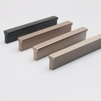 Modern minimalist light and luxurious Nordic wardrobe lengthened pull handle champagne cabinet door handle single-hole handle aluminum alloy