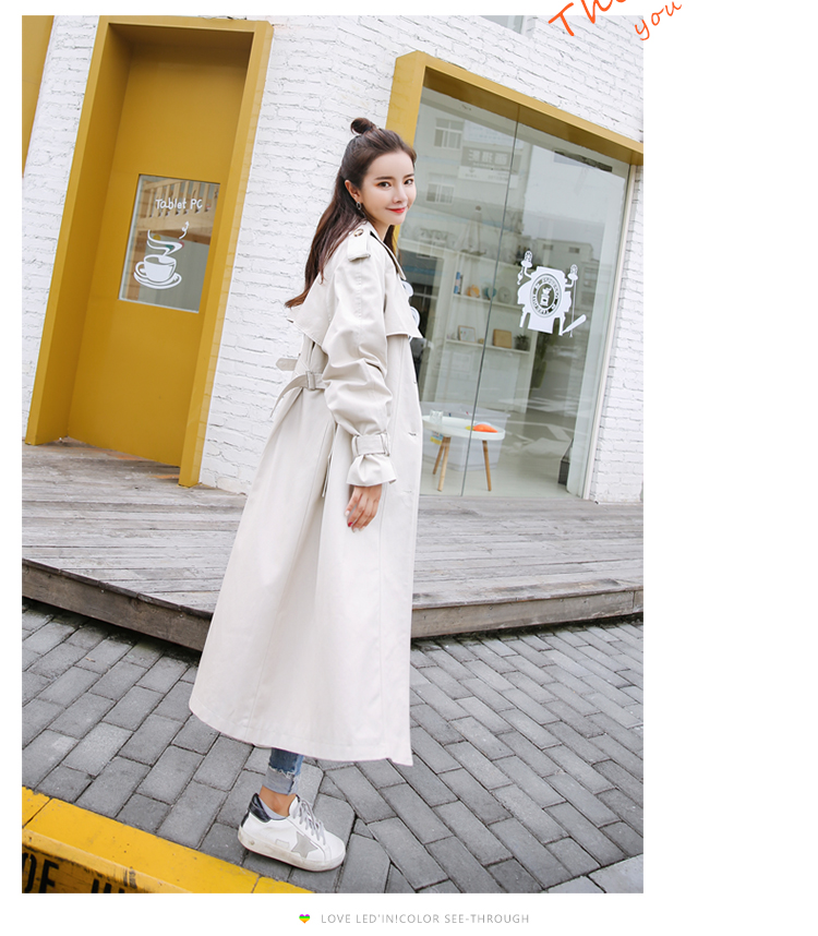 Áo ghi lê đôi ngực màu be 2018 mùa thu mới B5152A-6005-P145 điều khiển 198 áo khoác lông nữ