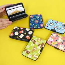 Japanese KUROCHIKU black bamboo and wind card storage box organ card holder business card holder