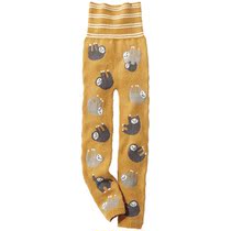 Japanese cecile plush home pants cartoon pattern tight warm autumn pants super high waist belly pants
