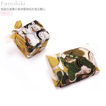 Japan-made scarf bag scarf Japanese and style handkerchief gift wrap wind god Thunder
