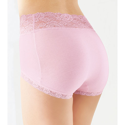 Japan Toratani Japanese shorts 2 groups lace with high waist over belly button safety pants