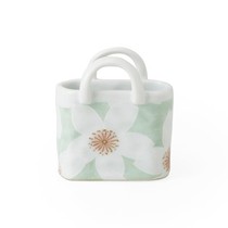 Japans Utian ceramic mini storage box pen tube flower basket shape flower toothpick paper towel storage box