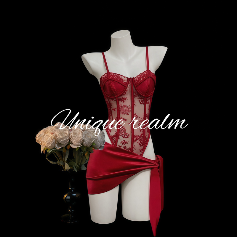 Quiet Realm'Cinnabar Flame' Sexy Dominatrix Pajamas Fun Uniform Temptation Underwire Lingerie Qqny Lingerie Quiet Realm'Cinnabar Flame' Sexy Dominatrix Pajamas Fun Uniform Temptation Underwire Lingerie Qqny Lingerie