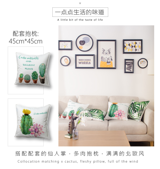 Bắc Âu hiện đại nhỏ bông tươi và lanh đã hoàn thành rèm kỹ thuật số xương rồng phòng khách phòng ngủ bay cửa sổ bóng râm tùy chỉnh - Phụ kiện rèm cửa phu kien rem cua