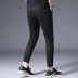 Lee Cooper thời trang nam chín điểm quần âu nam chân mỏng màu đen hoang dã quần co giãn - Quần mỏng Quần mỏng