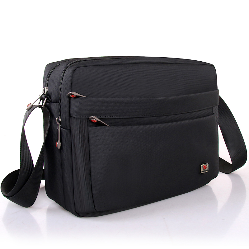 Swiss Single Shoulder Bag Men's Bag Skew Satchel Men's Oxford Spinning School Bag Casual Bag Waterproof Business Briefcase Bags Big