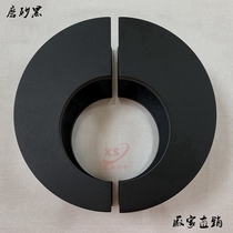 Brief Chinese imitation antique glass door handle door semicircular ancient bronze engraving hollowed-out wood door handle black spot