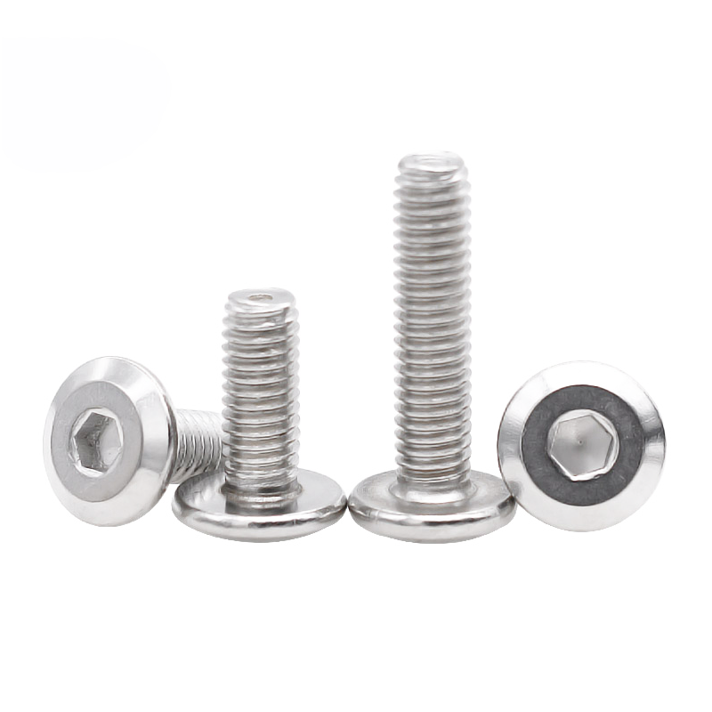 304 stainless steel flat head inner hexagonal screw flat head inverted inner hexagonal bolt flat top head furniture screw