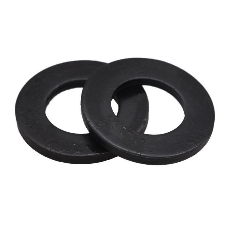 Carbon steel hair black flat gasket M3 ~ M48 high strength plus hard spacer country mark size without burr DIN125 GB97