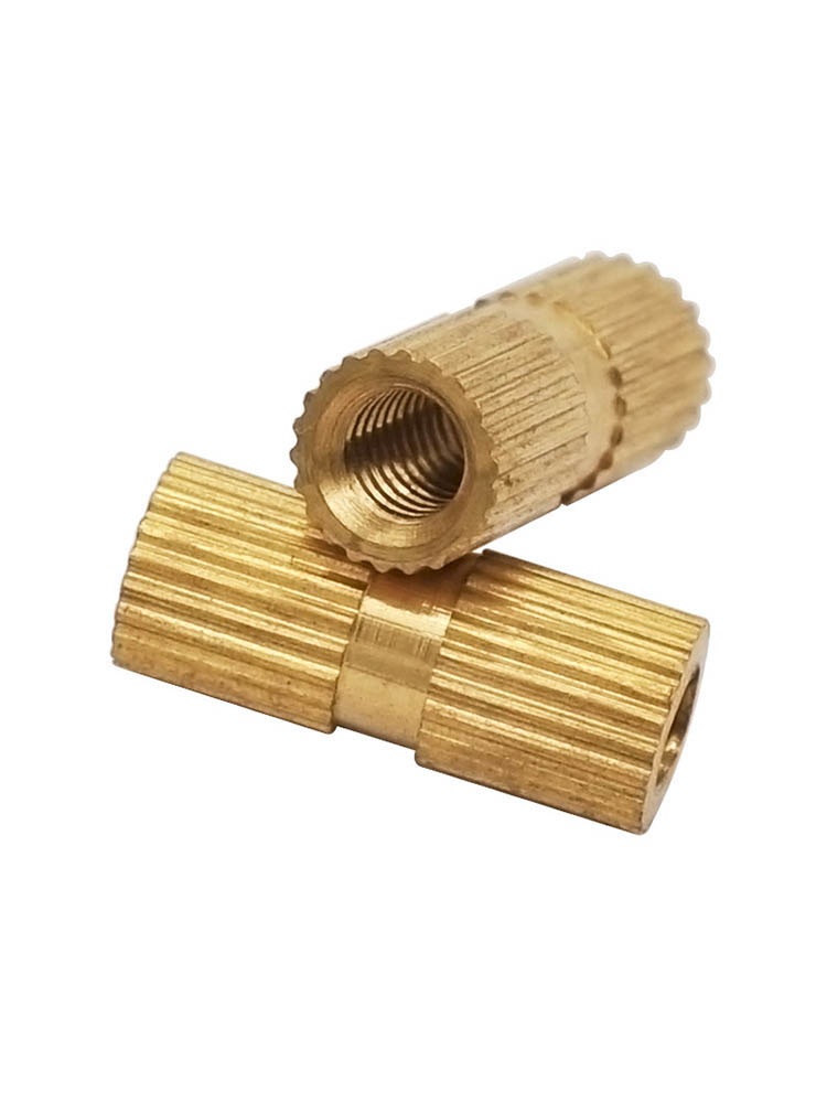 Copper insert M2M2 5M3M4M5M6 copper inlay nut injection molding copper nut knurling embedded screw nut
