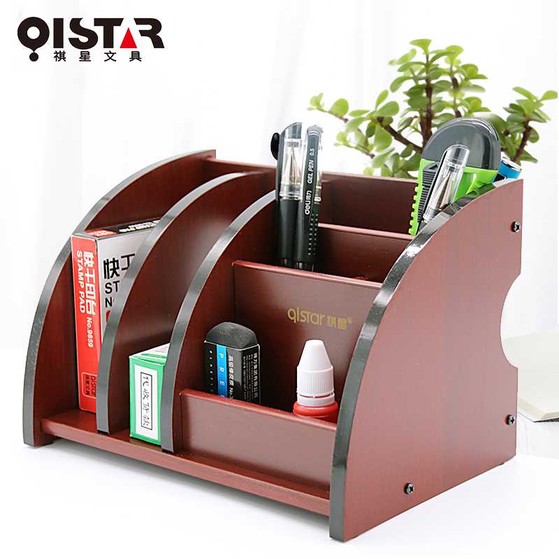 Qi Stars Nordic Ins Wooden Multifunction Creative Office Stationery Wood Pen Holder Wood Pen Holder Creative Fashion Multifunction South Korea Desktop Containing Box Pendulum suspension length Bag Ink Pen Research