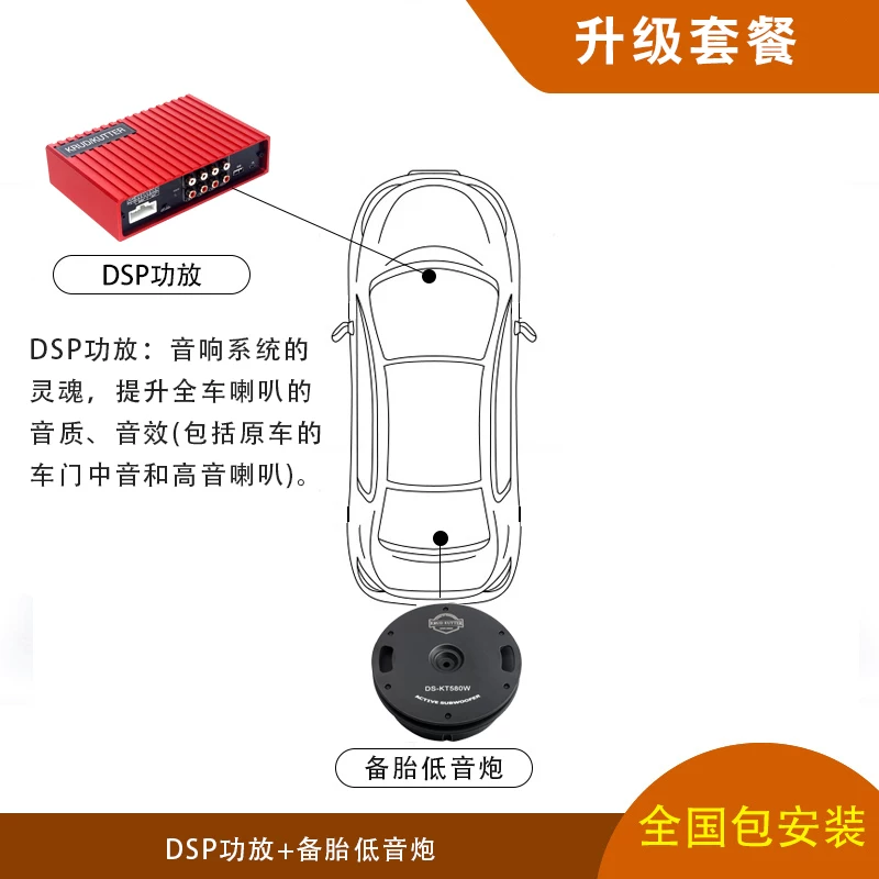 Специальный запасной динамик для багажника GAC Trumpchi GS4/3/5/7/8GA4/6/8, усиление звука автомобиля, не поврежден
