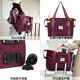 Foldable Luggage Bag with Wheels, Universal Wheels, Shoulder Bag, Backpack, Large Capacity Travel Bag for Women