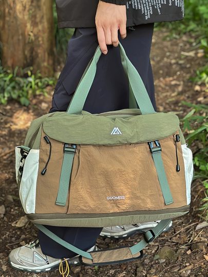 Hand-held short-distance travel bag, women's large-capacity travel luggage bag, multifunctional bag that can be hung in a trolley case, waterproof