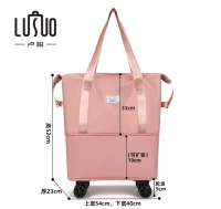 02 Розовые два слоя [Обновление ткани] [Страхование оплаты доставки] [Тихие и универсальные колеса, съемные колеса]